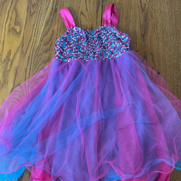 Justice Dresses Justice Pinkbluepurple Sparkly Dress Poshmark